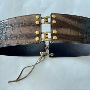 Yves Saint Laurent PATENT LEATHER BELT